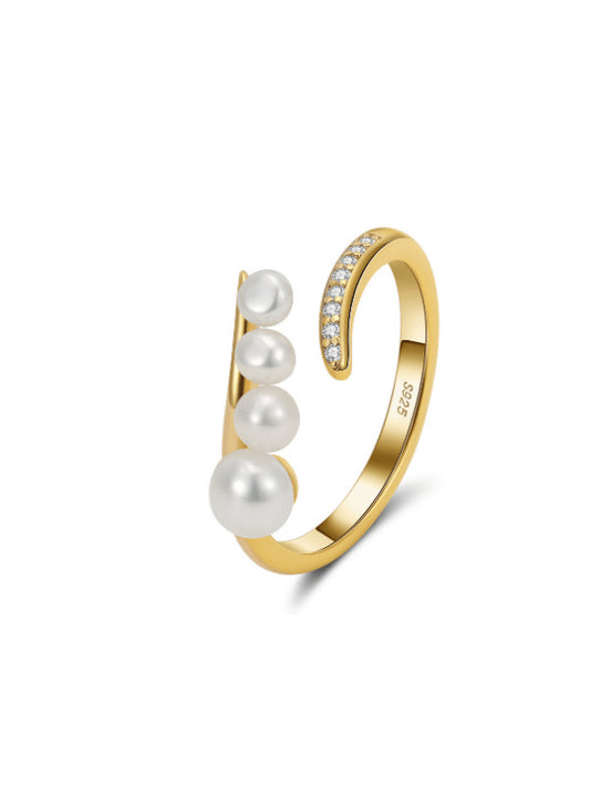 DANAH pearl adjustable ring