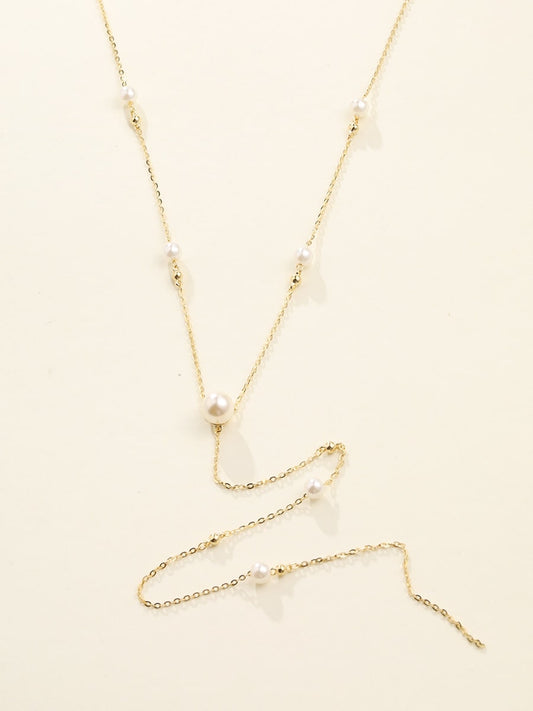 HESSA pearl long necklace