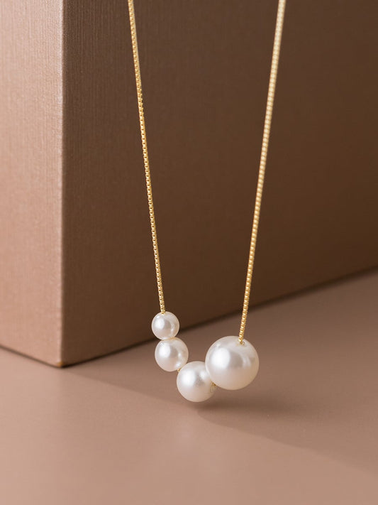 LULWA pearl minimalist necklace