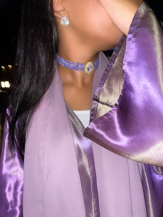 AMETHYST set: choker & earrings (pre-order)